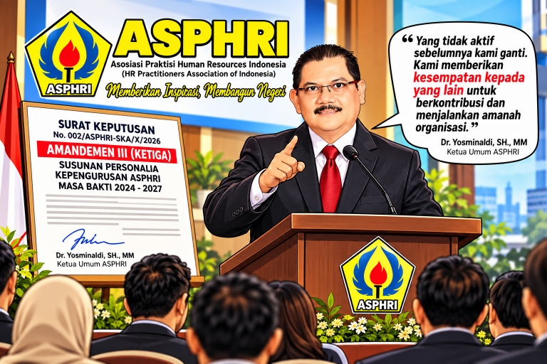 ASPHRI Terbitkan Amandemen III Kepengurusan 2024–2027, Ketua Umum Tegaskan Pentingnya Kader Aktif
